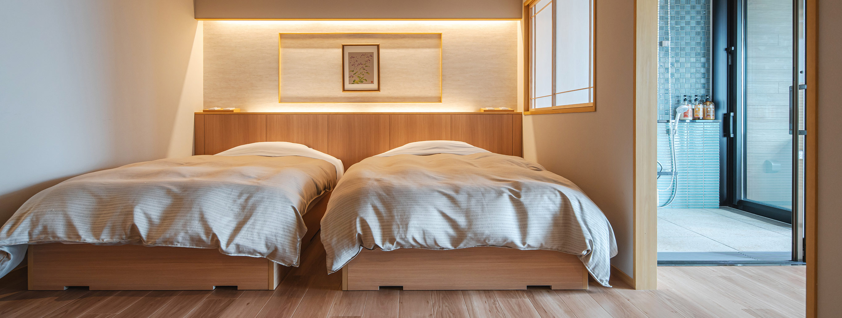 掛け流し半露天風呂付 和洋室